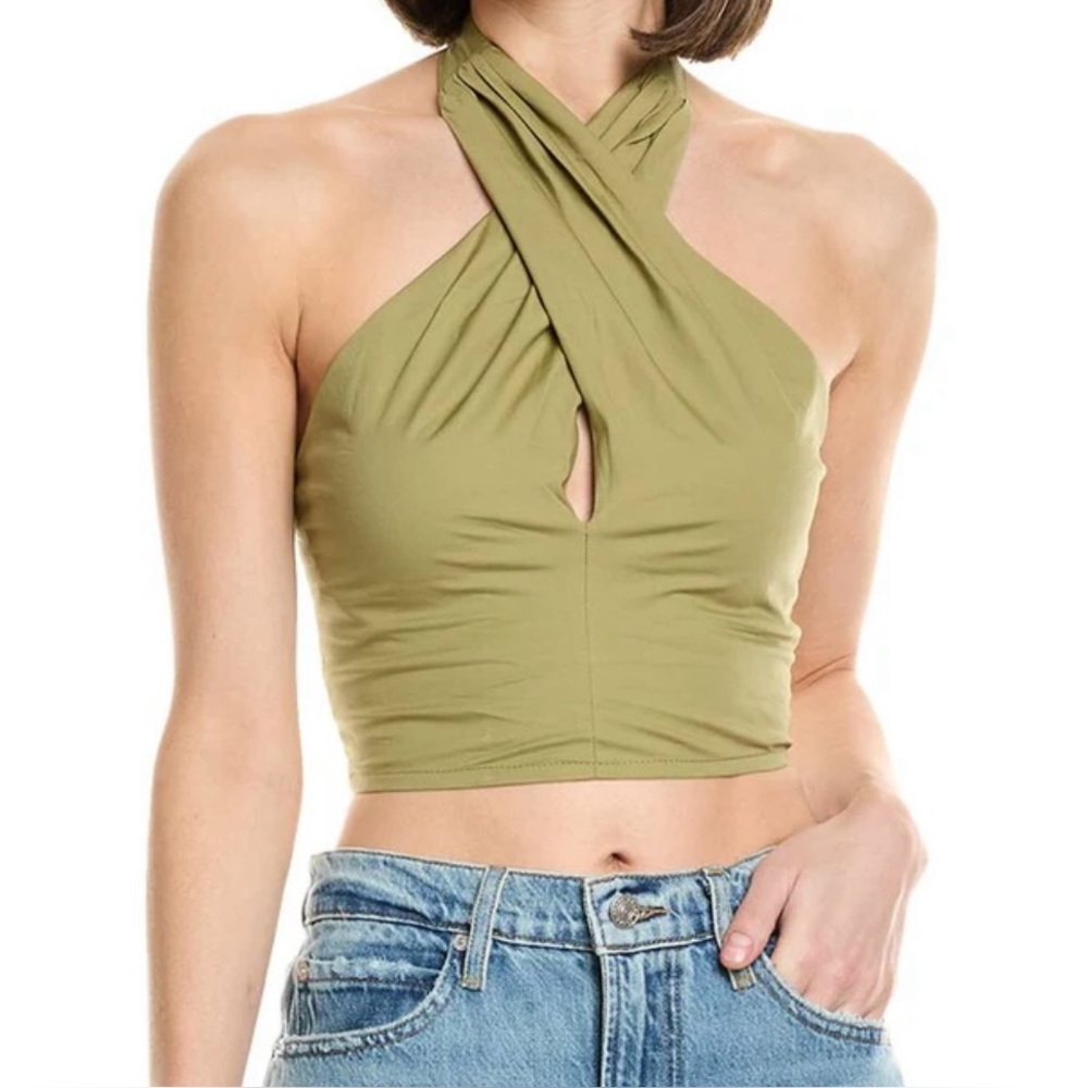 STAUD Sage Green Skirt